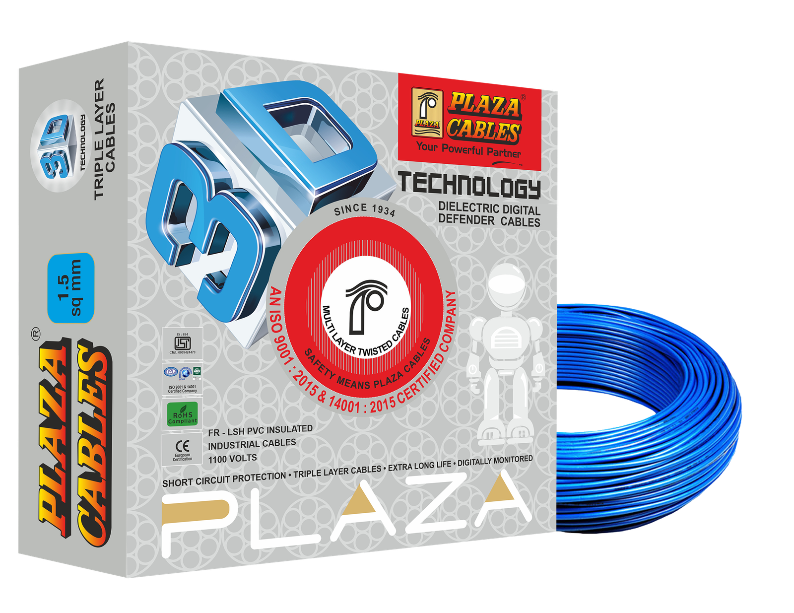 Triple Layer Insulated 3D Wire